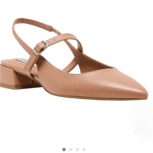 Steve Madden Anyaa Nude Slingback Block Heels Sz 7